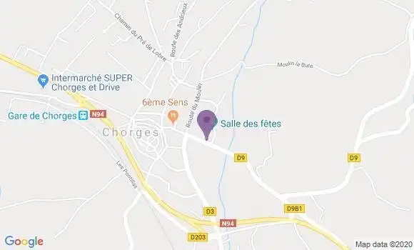 Localisation Chorges - 05230
