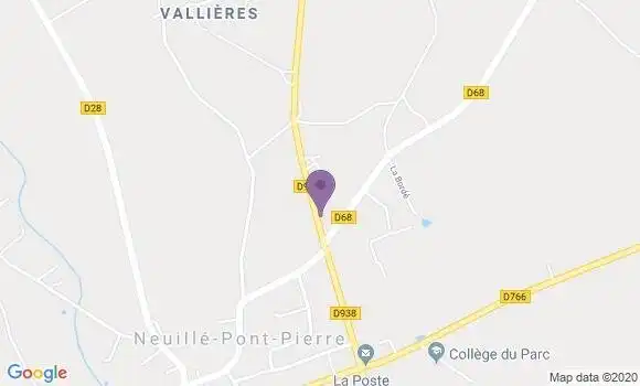 Localisation Neuille Pont Pierre - 37360