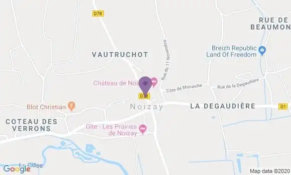 Localisation Noizay Bp - 37210