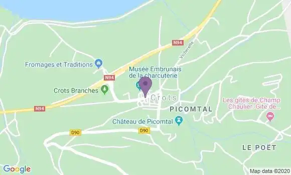 Localisation Crots - 05200