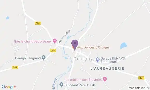 Localisation Orbigny Bp - 37460