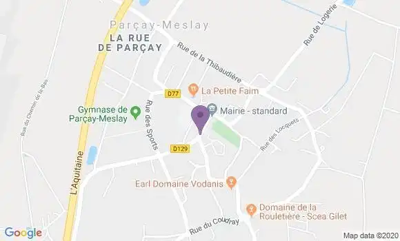 Localisation Parcay Meslay Bp - 37210