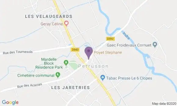 Localisation Perrusson Bp - 37600