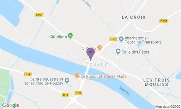 Localisation Pouzay Bp - 37800