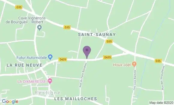 Localisation Restigne Bp - 37140