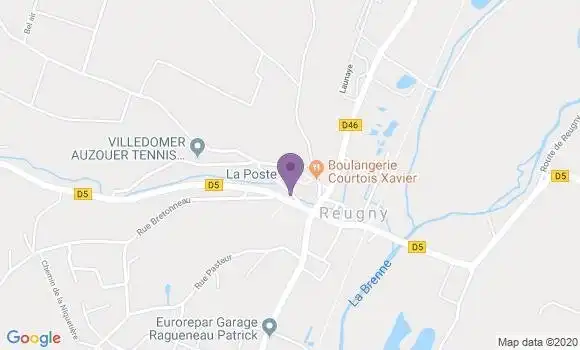 Localisation Reugny Bp - 37380