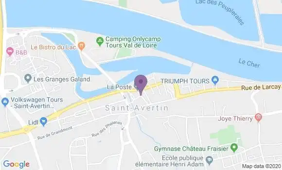 Localisation Saint Avertin - 37550
