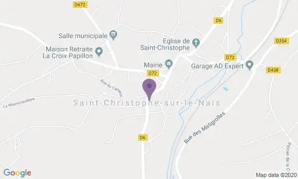 Localisation Saint Christophe sur le Nais Ap - 37370