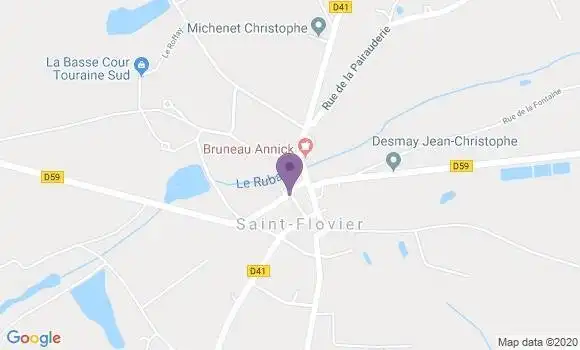 Localisation Saint Flovier Bp - 37600