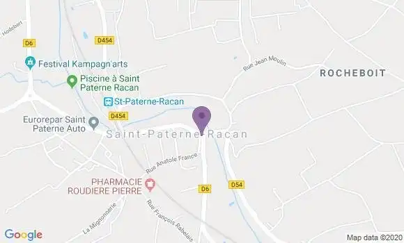 Localisation Saint Paterne Racan Bp - 37370