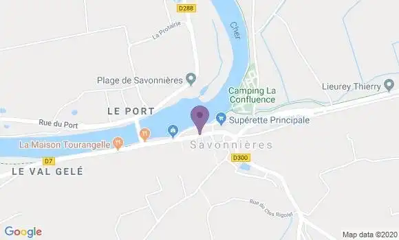 Localisation Savonnieres Bp - 37510