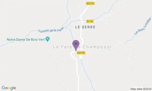 Localisation La Fare En Champsaur Ap - 05500