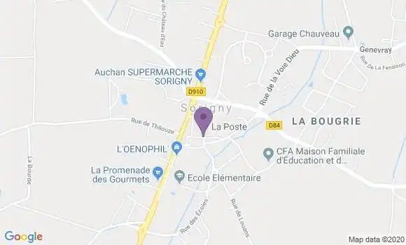 Localisation Sorigny Bp - 37250