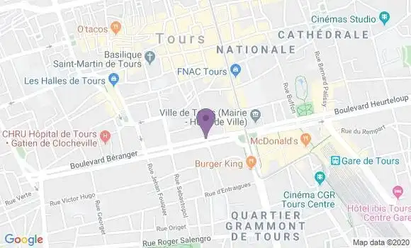 Localisation Tours  Beranger - 37000