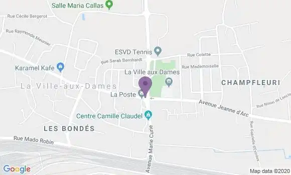 Localisation La Ville Aux Dames Bp - 37700
