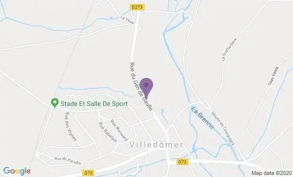 Localisation Villedomer Bp - 37110