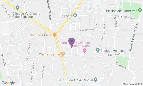 Localisation Saint Pierre des Corps les Atlantes Bp - 37700