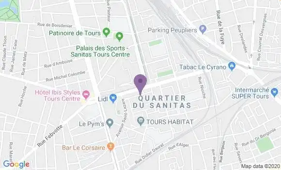 Localisation Tours Saint Paul Bp - 37000