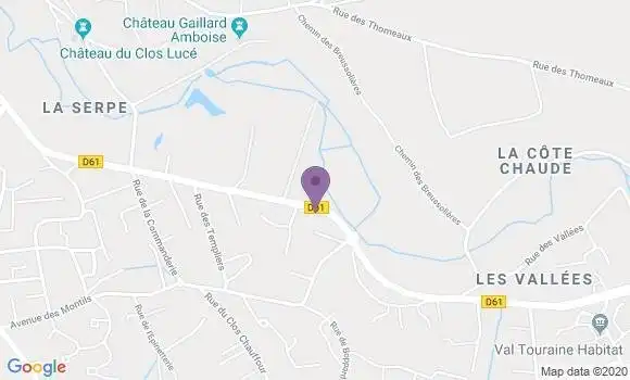 Localisation Amboise Verrerie Bp - 37400