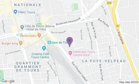 Localisation Tours Champ Girault - 37000