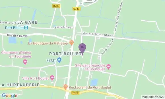 Localisation Chouze sur Loire Port Boulet Ap - 37140