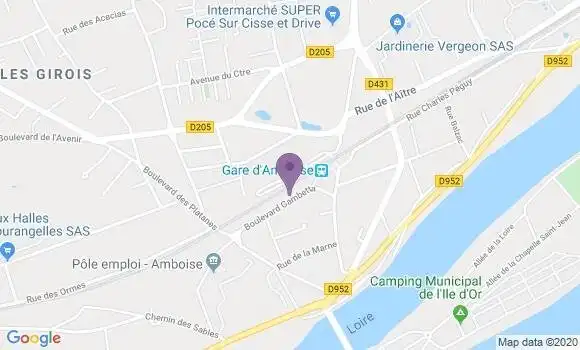 Localisation Amboise Gare Ap - 37400
