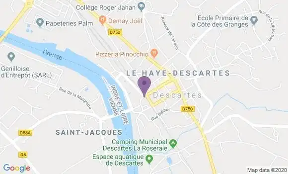 Localisation Descartes Balesmes Ap - 37160