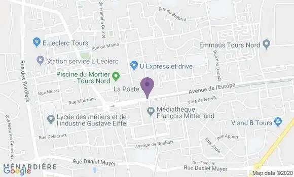 Localisation Tours Chateaubriand - 37100