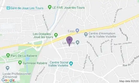 Localisation Joue les Tours Chenonceaux - 37300