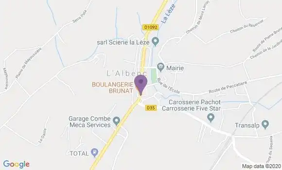 Localisation L Albenc Bp - 38470