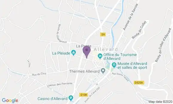 Localisation Allevard - 38580