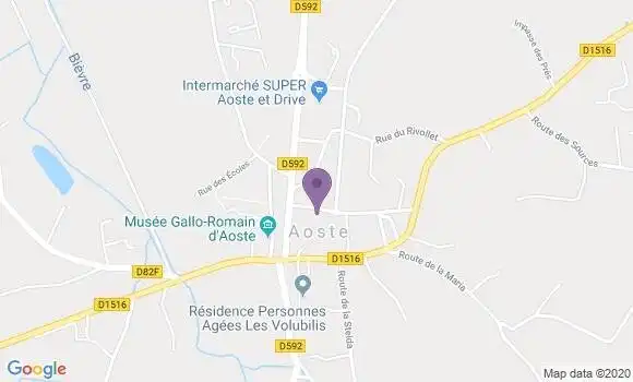 Localisation Aoste Bp - 38490