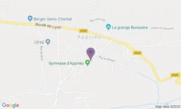 Localisation Apprieu Bp - 38140