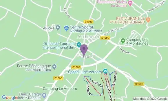 Localisation Autrans Bp - 38880