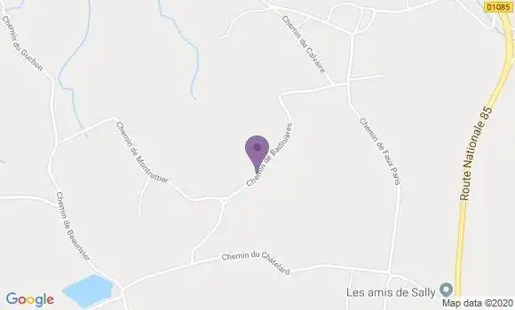 Localisation Badinieres Ap - 38300