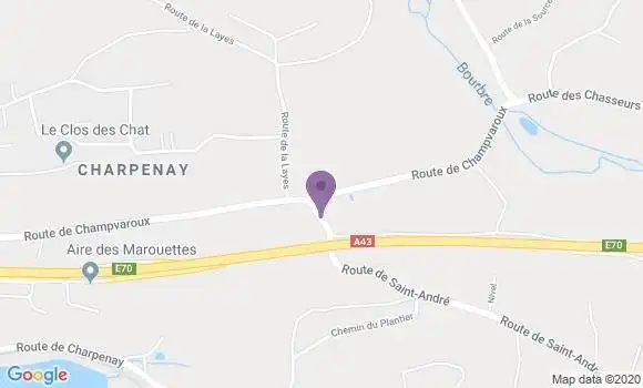 Localisation La Batie Montgascon Bp - 38110