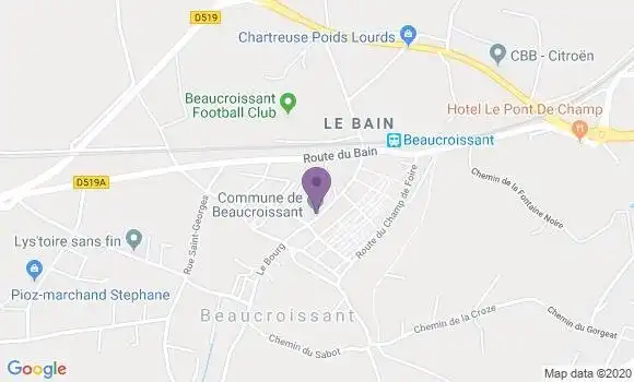Localisation Beaucroissant Bp - 38140