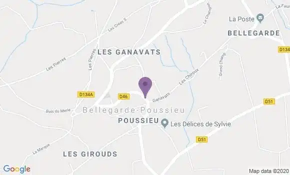 Localisation Bellegarde Poussieu Ap - 38270