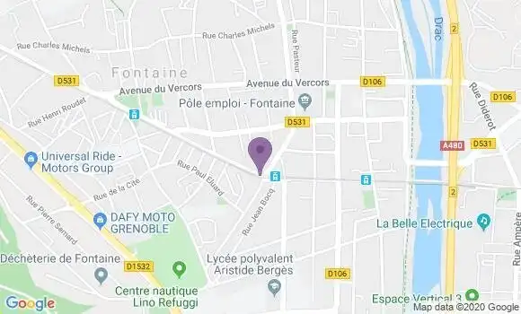 Localisation Fontaine Maisonnat Bp - 38600