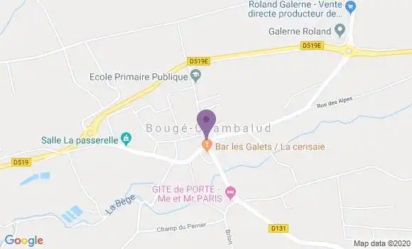 Localisation Bouge Chambalud Ap - 38150
