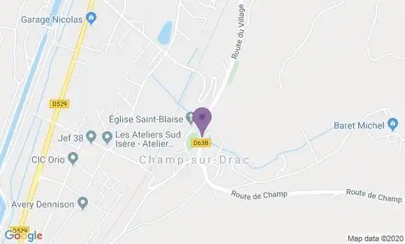 Localisation Champ sur Drac Bp - 38560