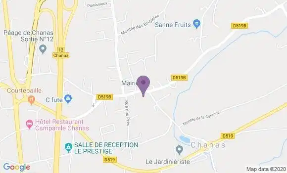 Localisation Chanas Bp - 38150