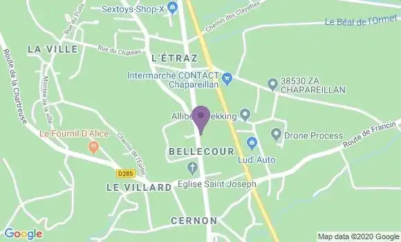 Localisation Chapareillan Bp - 38530