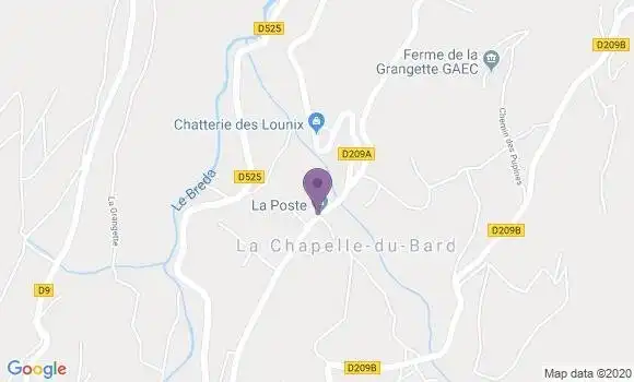 Localisation La Chapelle du Bard Ap - 38580
