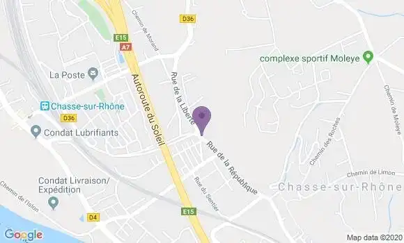 Localisation Chasse sur Rhone Bp - 38670