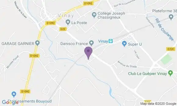 Localisation Cognin les Gorges Ap - 38470