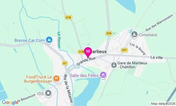 Localisation Marlieux - 01240