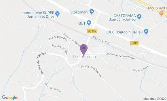 Localisation Domarin Ap - 38300