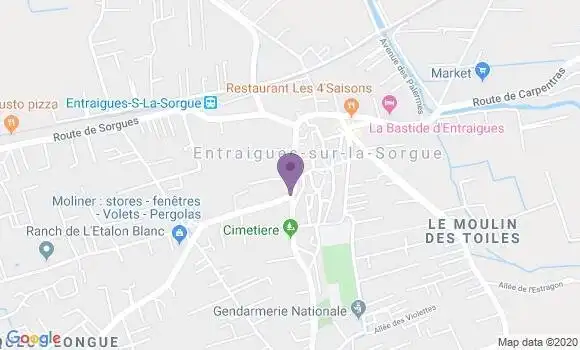 Localisation Entraigues Ap - 38740