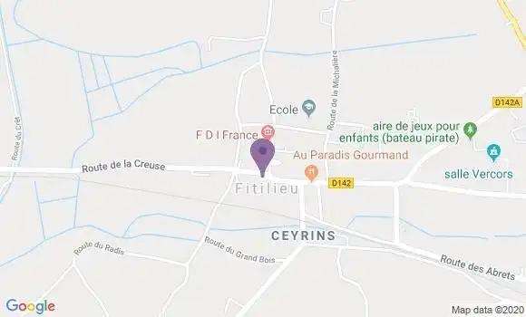 Localisation Fitilieu Ap - 38490